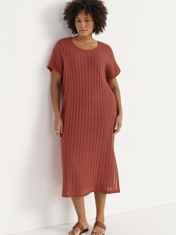 Cellbes of Sweden Jerseykleid in Rot: Vorderseite
