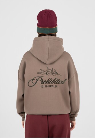 Sweat-shirt 'Leaf' Prohibited en beige