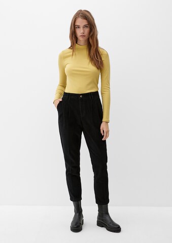 Regular Pantalon à pince s.Oliver en noir