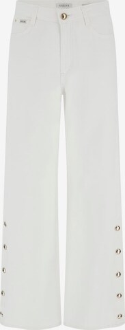 GUESS Wide leg Jeans in Wit: voorkant