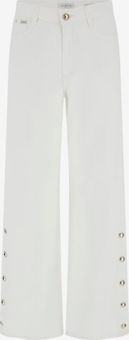 Wide Leg Jean GUESS en blanc : devant