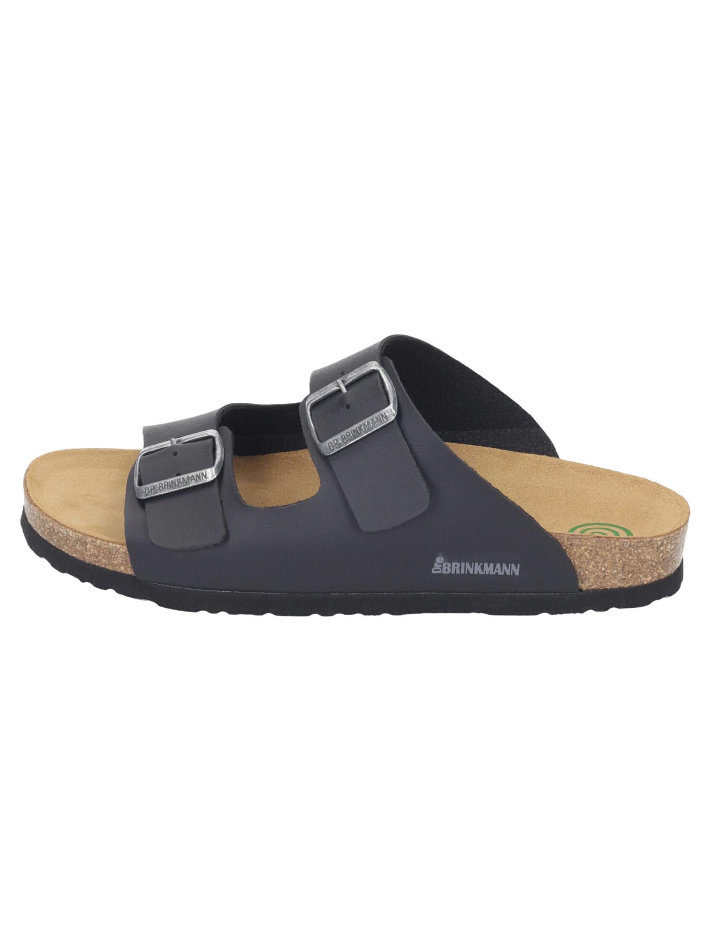 DR. BRINKMANN Mule 'Bonillo' in Black: front