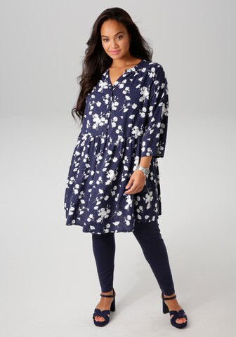 Aniston Skinny Leggings in Blau