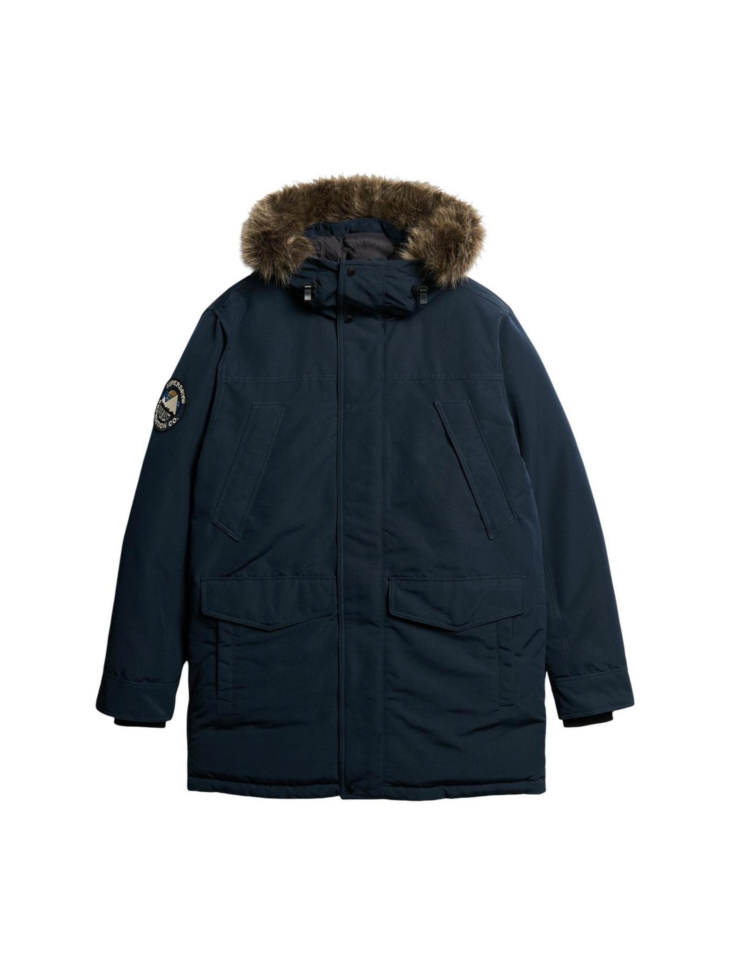 Superdry Winterparka in Blauw: voorkant