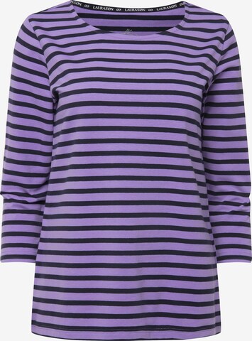 T-shirt LAURASØN en violet : devant