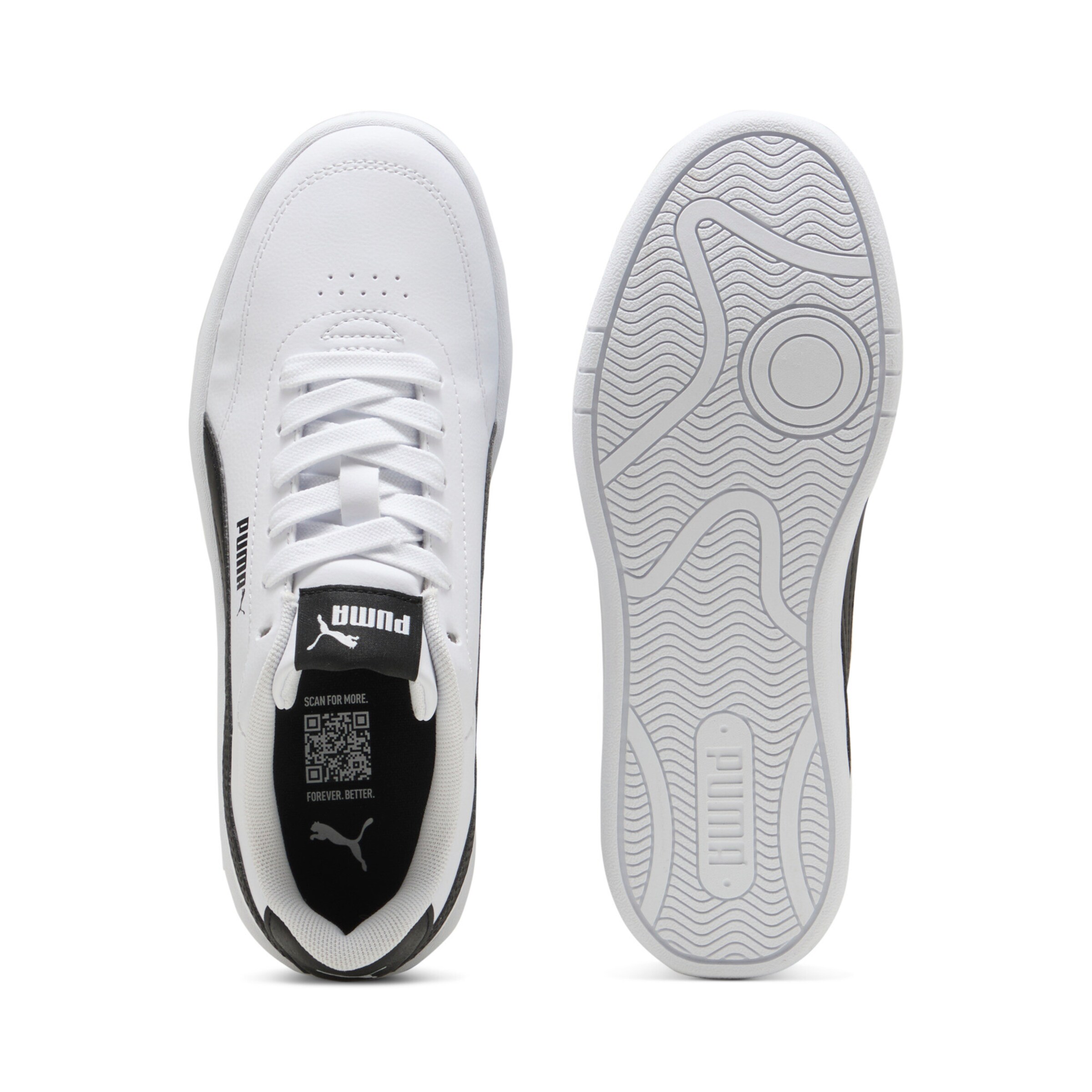 PUMA Sneakers laag 'Court Classic Clean' in Wit