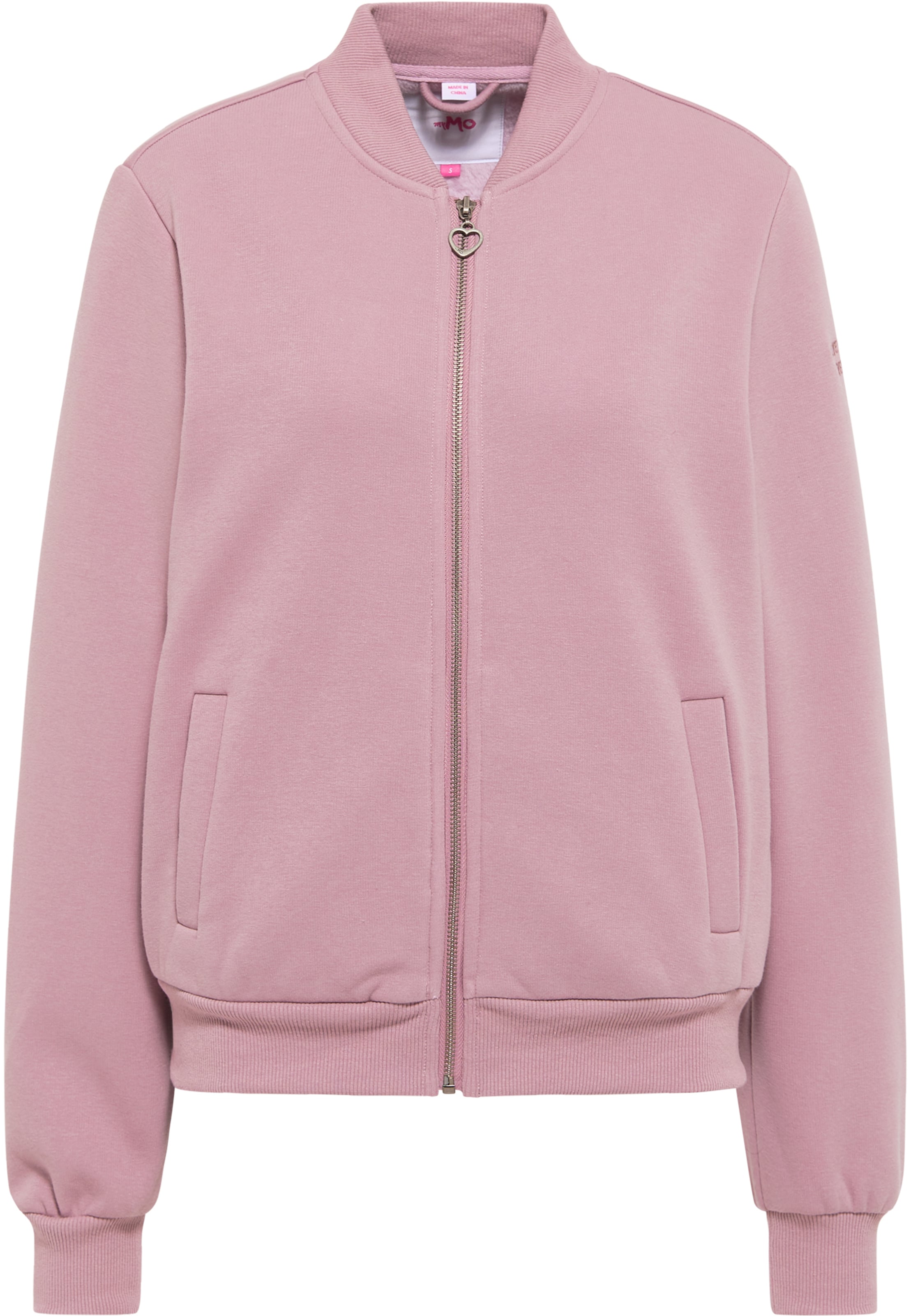 MYMO Sweatjacke in Lila: Vorderseite