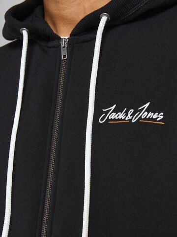 JACK & JONES Sweat jacket 'Tons' in Black