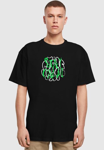 Merchcode Shirt 'Stay Safe' in Schwarz: Vorderseite