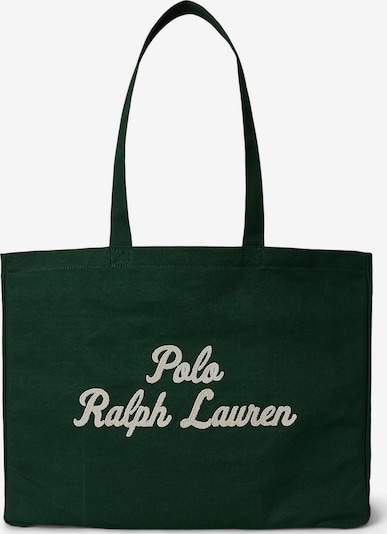Polo Ralph Lauren Shopper torba u boja pijeska / tamno zelena, Pregled proizvoda