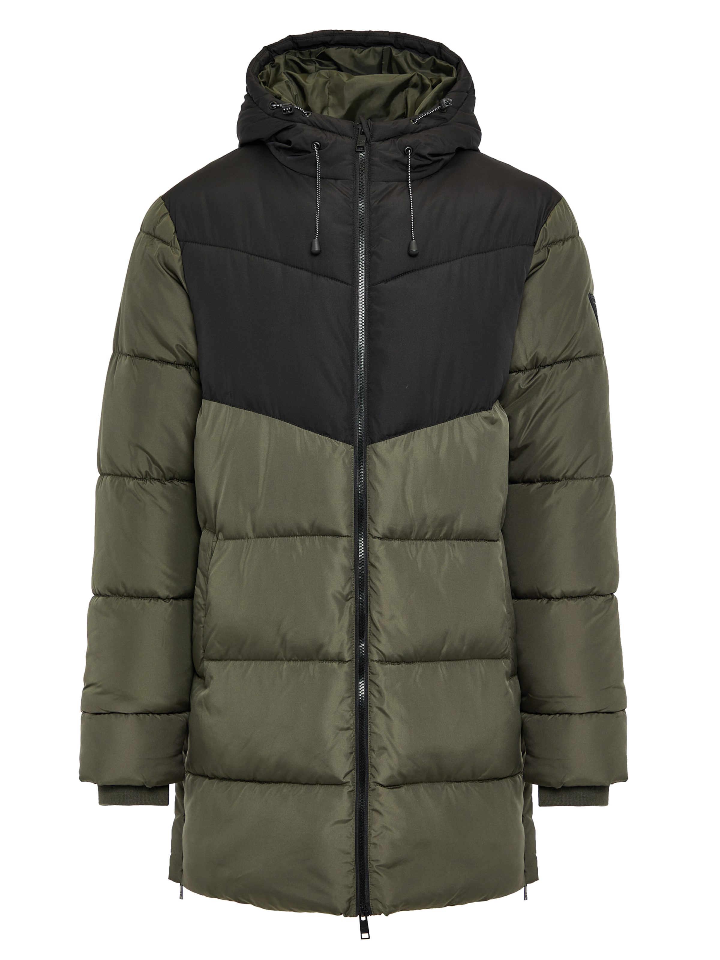 Threadbare Mantel in Grün: Vorderseite