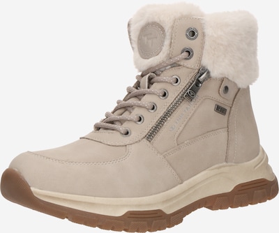 Suvarstomieji kulkšnis dengiantys batai iš TOM TAILOR, spalva – smėlio spalva, Prekių apžvalga