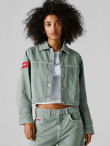 Red Bull Racing x Pepe Jeans Jacke in Grün: Vorderseite