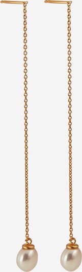 Pernille Corydon Jewellery Ohhringe 'Lagoon' in gold / perlweiß, Produktansicht