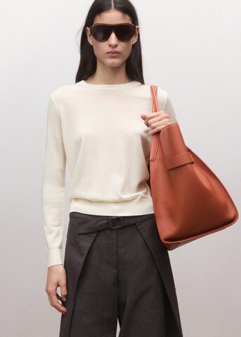 MANGO Sweater 'Lanis' in Beige: front