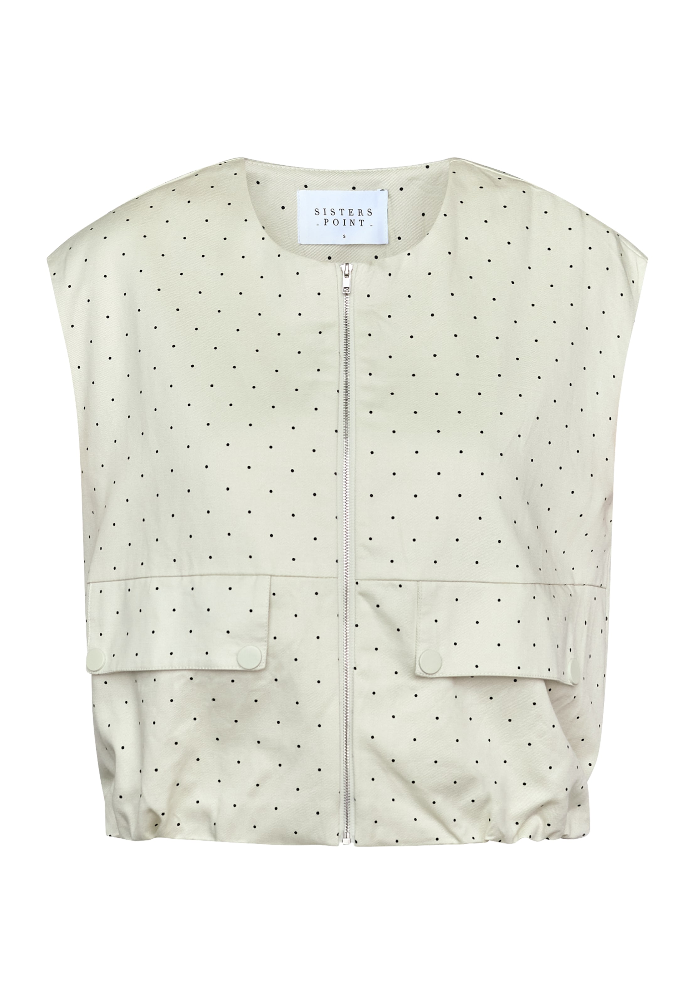 SISTERS POINT Bodywarmer 'GARWIN-VE7' in Beige: voorkant