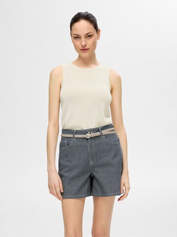 SELECTED FEMME Knitted Top 'SLFMoon' in Beige: front
