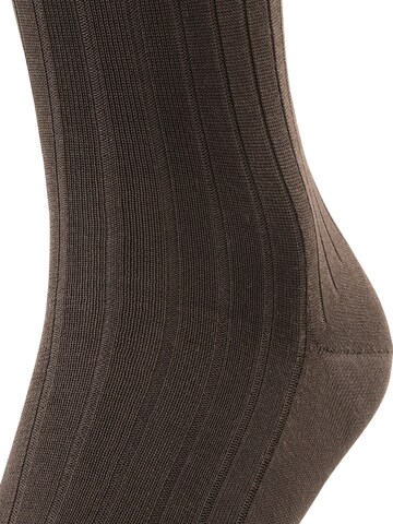FALKE Knee High Socks 'Milano' in Brown