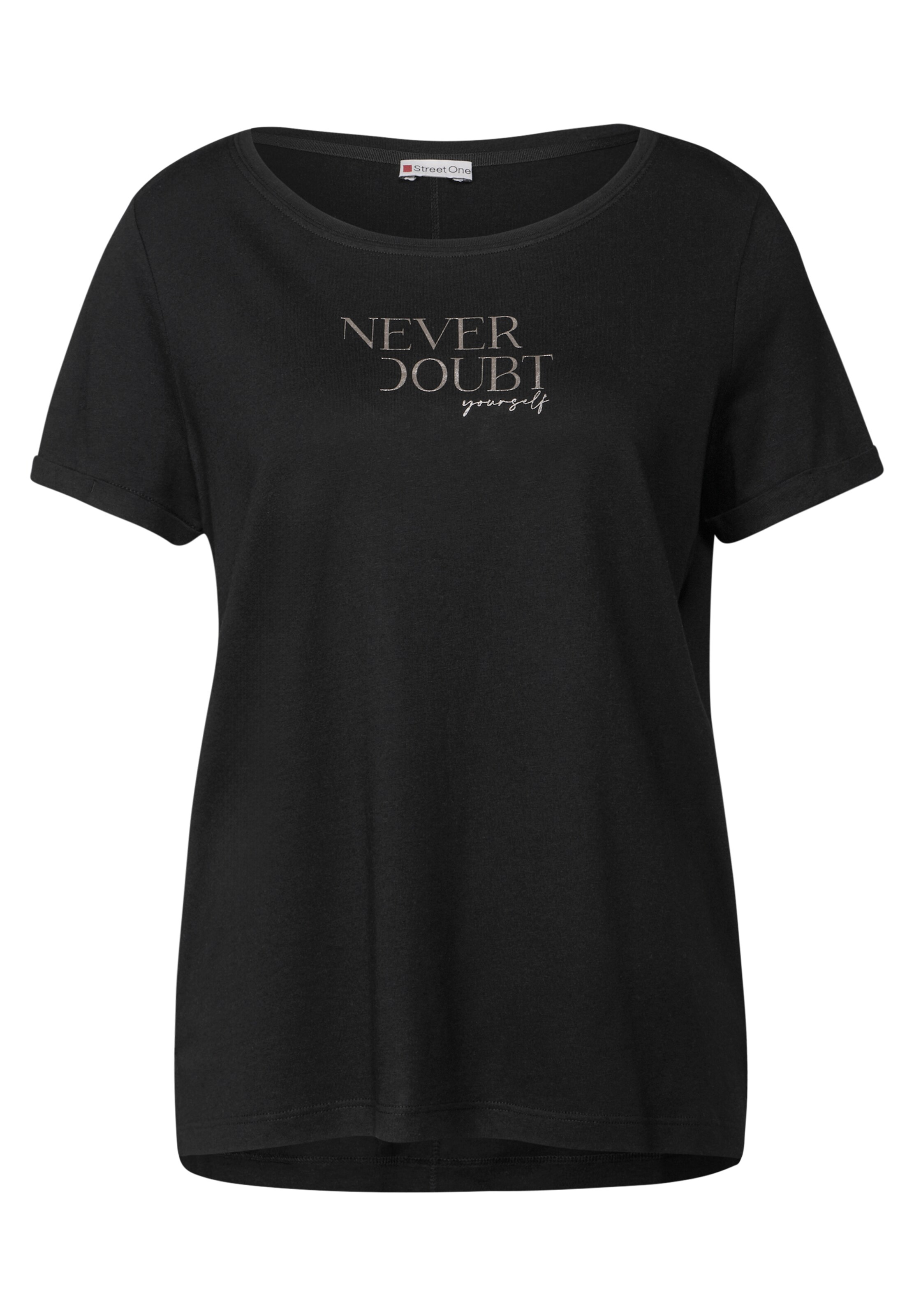 STREET ONE Shirt in Schwarz: Vorderseite