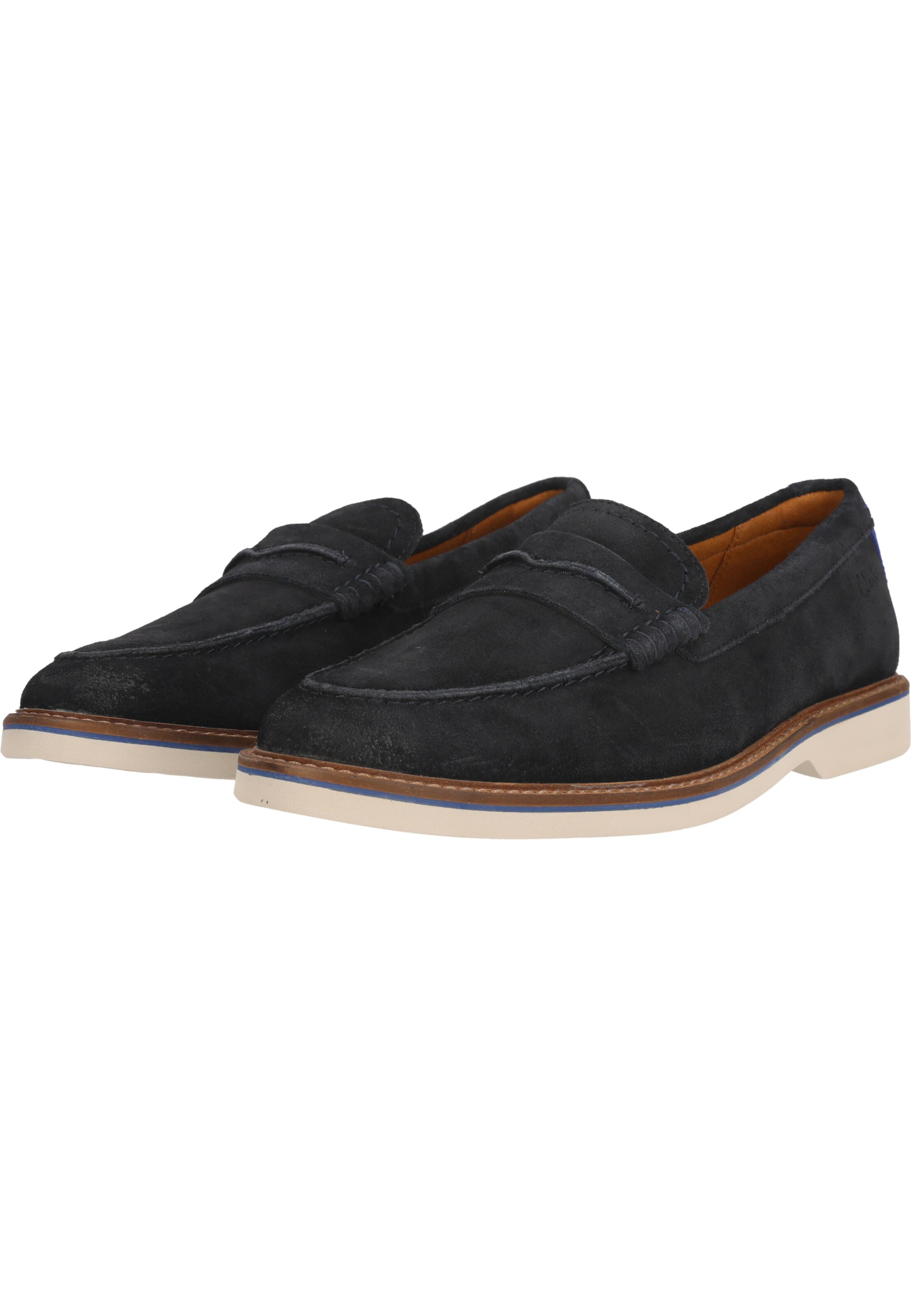 CLARKS Loafer 'Atticus' in Blau