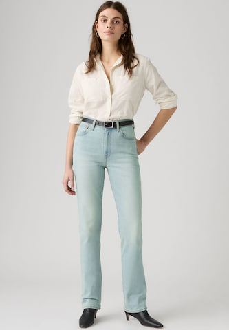 LEVI'S ® Liibuv Teksapüksid 'Ribcage Slim', värv sinine