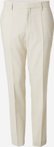BOSSSlimfit Hlače na crtu 'Genius' - bijela boja: prednji dio