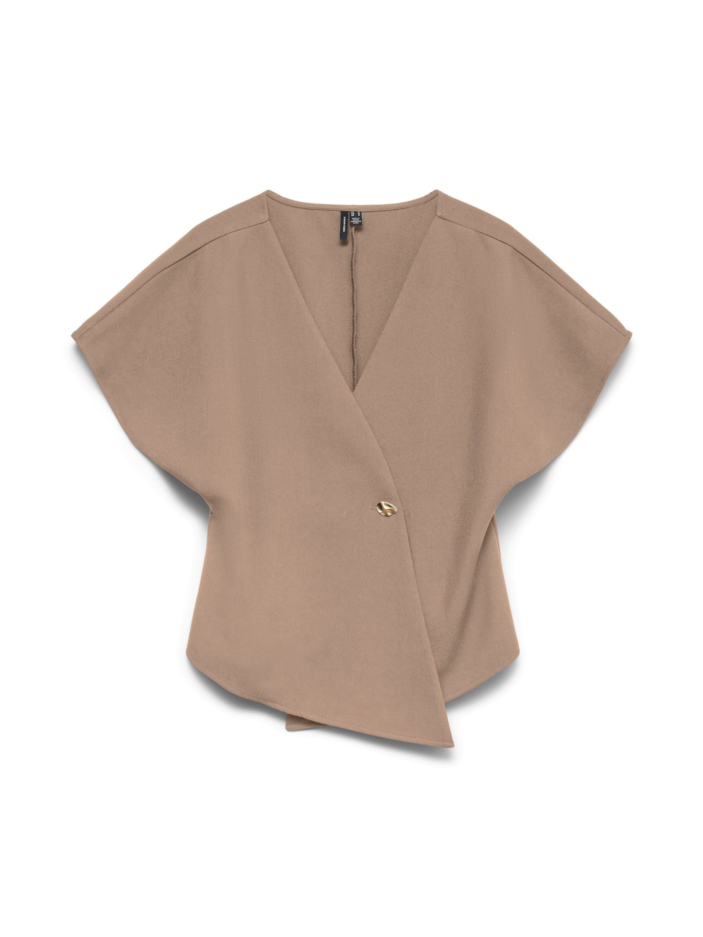 Camicia da donna 'VMSmilla' di VERO MODA in beige: frontale