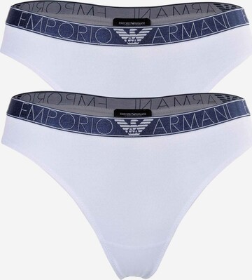 Emporio Armani String in Wit: voorkant