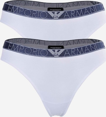 Emporio Armani Thong in White: front