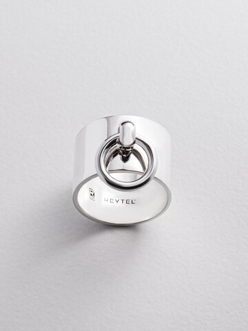Bague 'BDSM' REYTEL en argent : devant