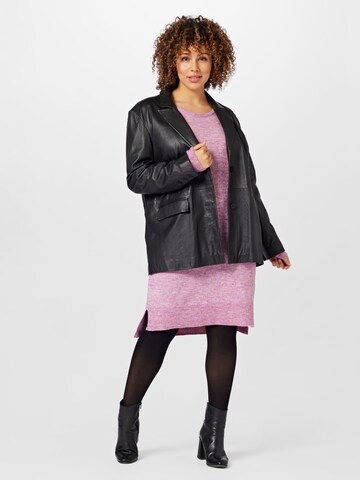 Robes en maille 'Sandy' Fransa Curve en rose