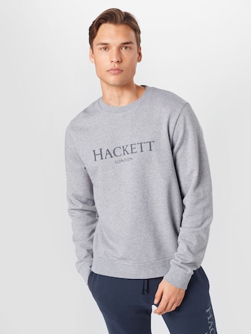 Hackett London Sweatshirt in Grijs: voorkant