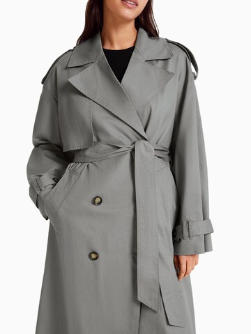 Bershka Between-Seasons Coat in Grey