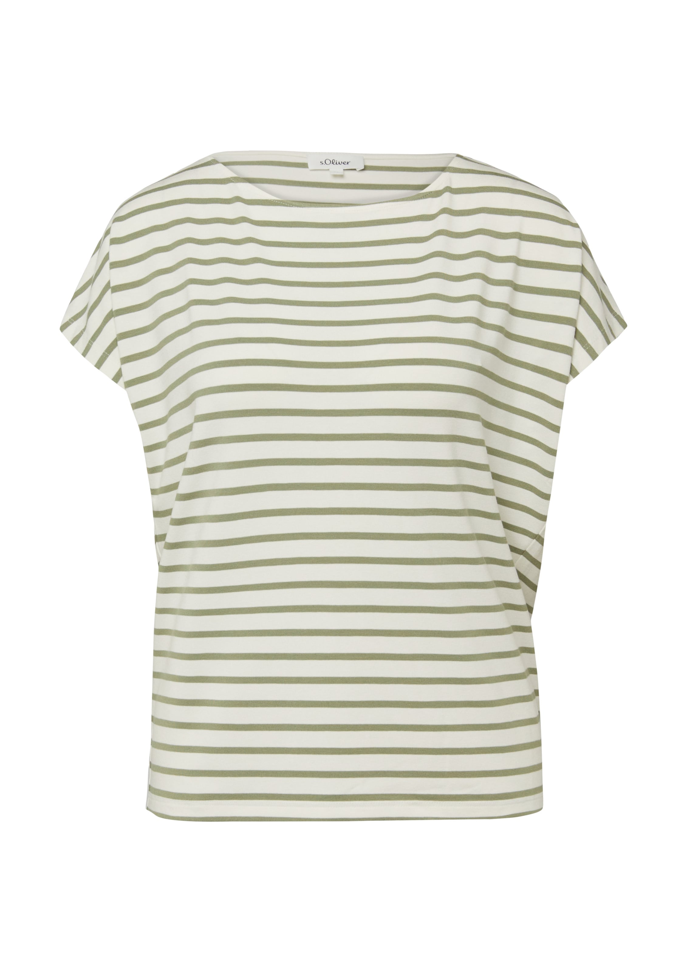 s.Oliver T-Shirt in Beige: Vorderseite