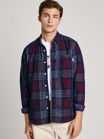 Pepe Jeans Regular fit Overhemd 'MARCUS' in Blauw: voorkant