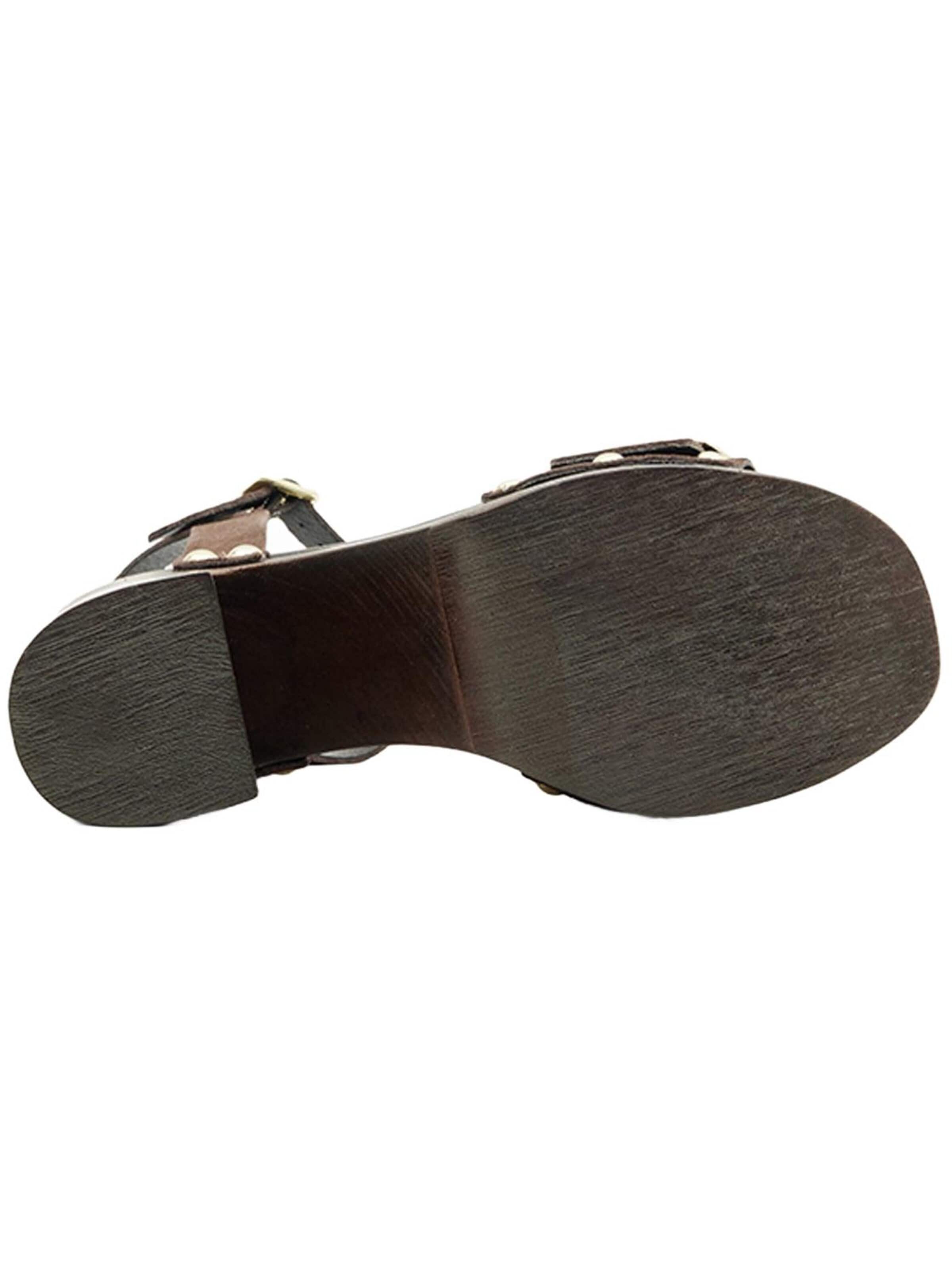 Desa Strap sandal 'Plateau-Sandalen' in Brown