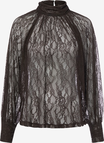 Marie Lund Bluse in Braun: Vorderseite