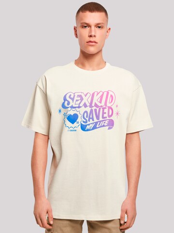 T-Shirt 'Sex Education Sex Kid Blend Netflix TV Series' F4NT4STIC en beige : devant