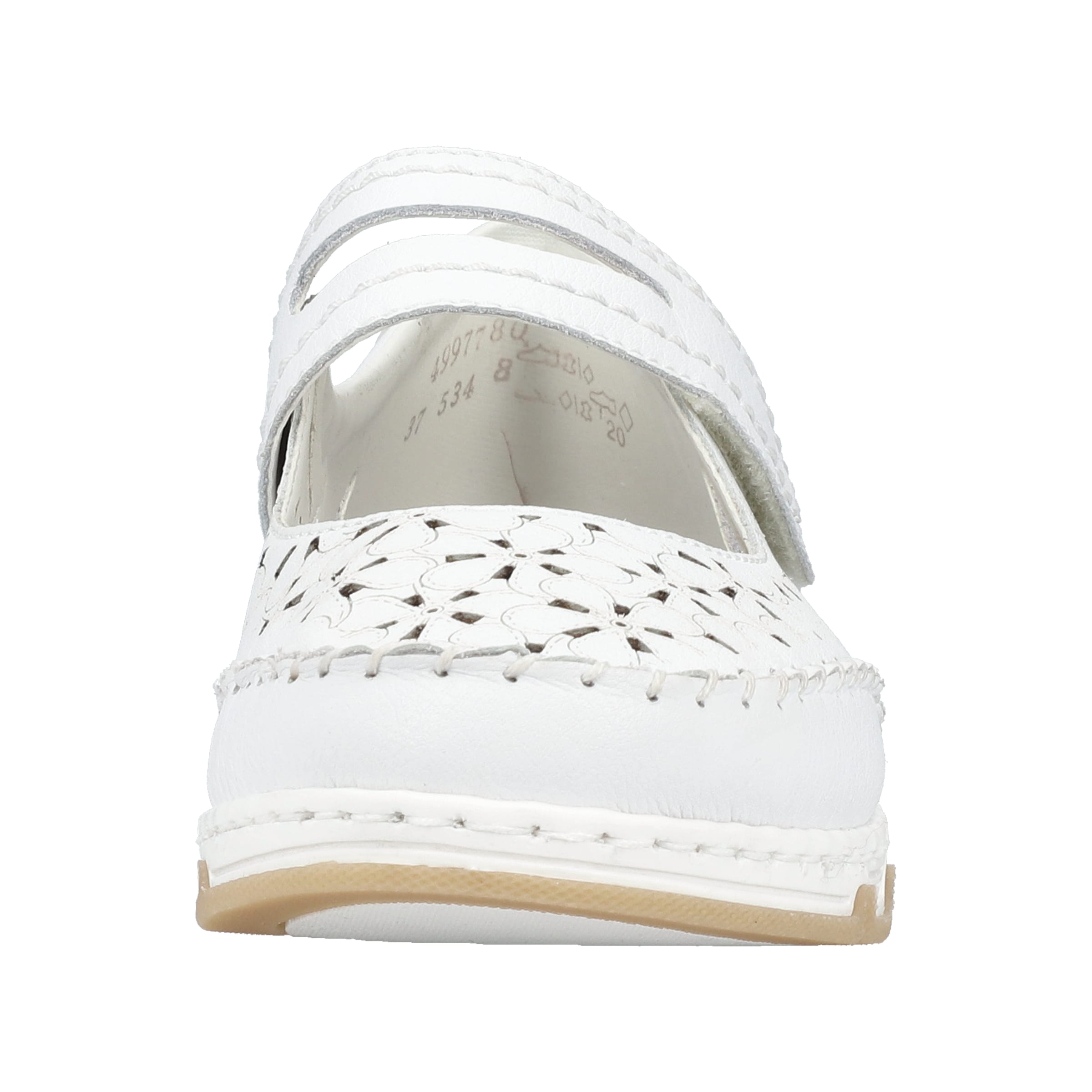 Ballerines à lanières '49977' Rieker en blanc