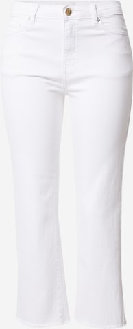 ONLY Boot cut Pants 'KENYA' in White: front