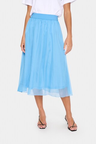 SAINT TROPEZ Skirt 'Coral' in Blue: front