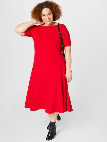 Lauren Ralph Lauren Plus Kjole 'MUNZIE' i rød