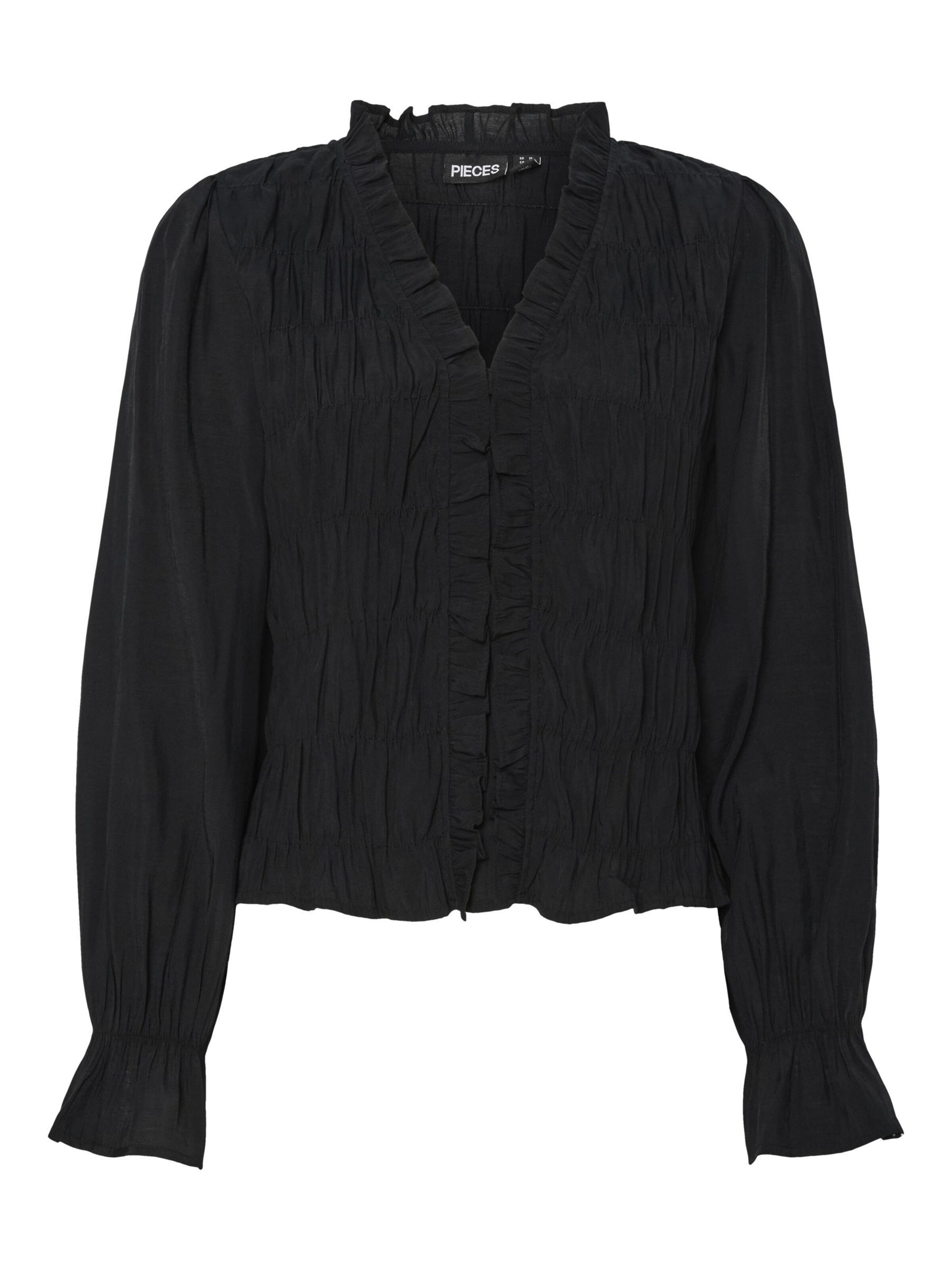 Camicia da donna 'PCDemmie' di PIECES in nero: frontale