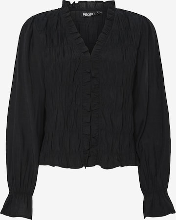 Bluză 'PCDemmie' de la PIECES pe negru: față