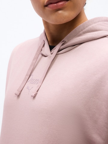 PUMA Sportief sweatshirt 'ESS SCRIPT' in Beige