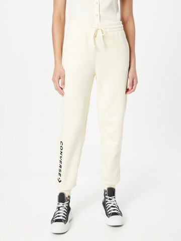 Tapered Pantaloni de la CONVERSE pe galben: față
