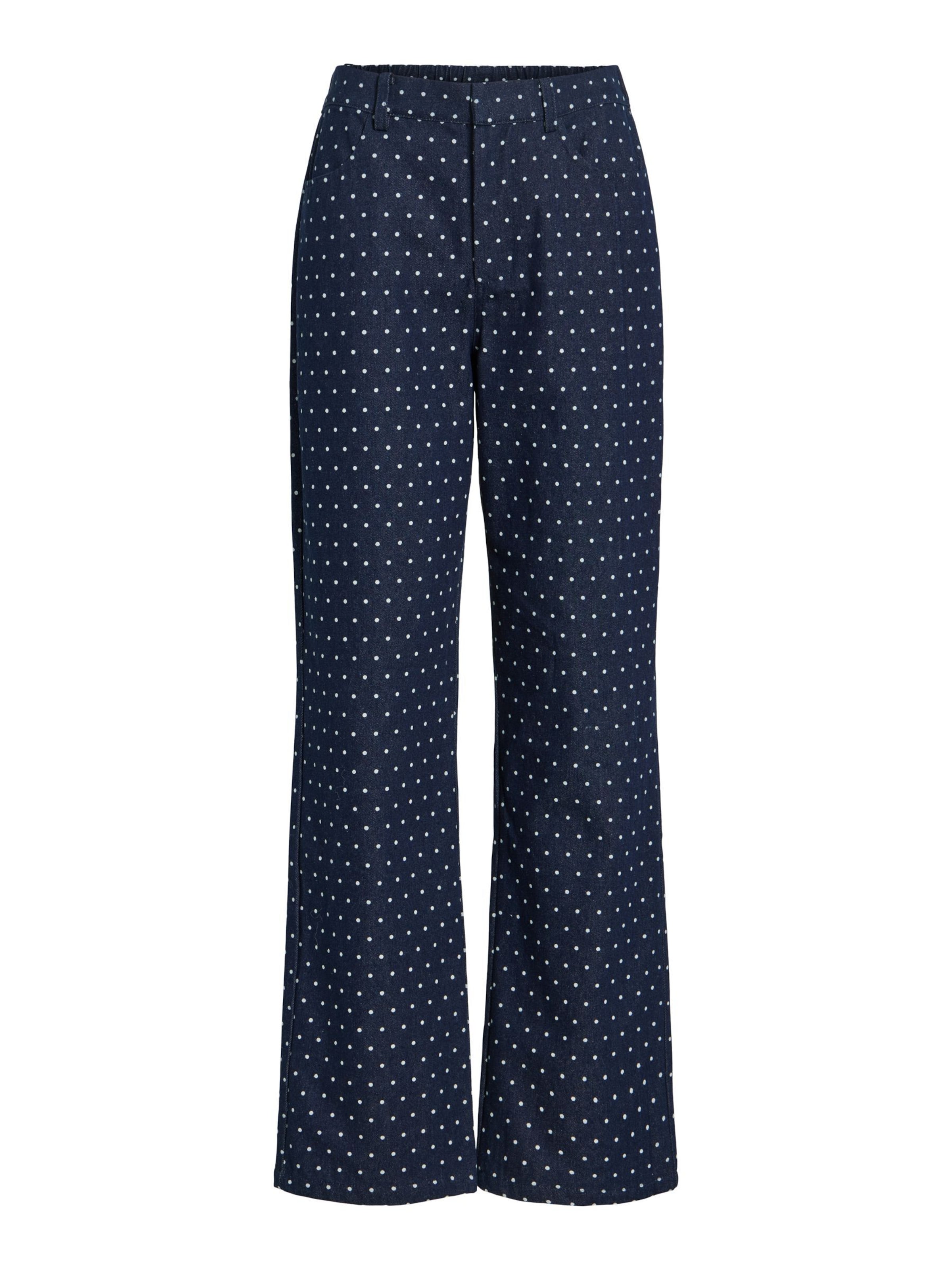 VILA Jeans 'VIJane' in de kleur Donkerblauw / Wit, Productweergave