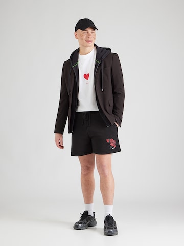 Largi Pantaloni 'Dagety' de la HUGO pe negru