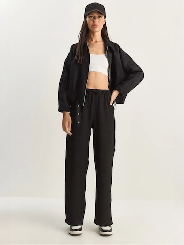 Loosefit Pantalon Bianco Lucci en noir