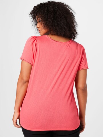 T-shirt 'ARIANA' ONLY Curve en rose